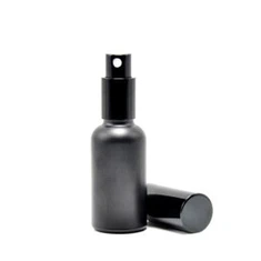 Empty Matte Black Glass Spray Bottle